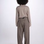 GIGI pantalone quadretti 26AA7JED36B BEIGE jejia 
