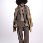 GIGI pantalone quadretti 26AA7JED36B BEIGE jejia 