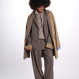 GIGI pantalone quadretti 26AA7JED36B BEIGE jejia 