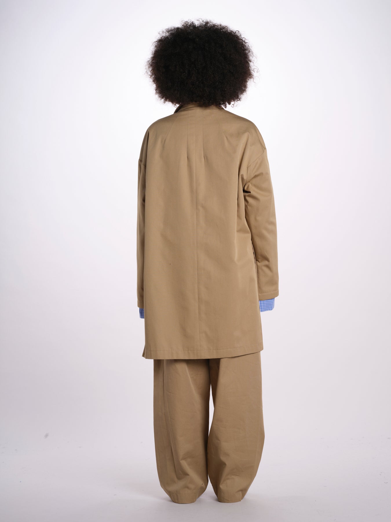 ANDREA trench quadretti 26AA7JED58A BEIGE jejia 