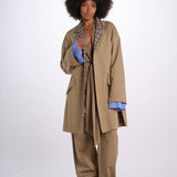 ANDREA trench quadretti 26AA7JED58A BEIGE jejia 