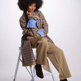 ANDREA trench quadretti 26AA7JED58A BEIGE jejia 