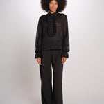 kbl0148 Blusa m/l con scollo v profondo KBL0148 TE0279 kristina ti 