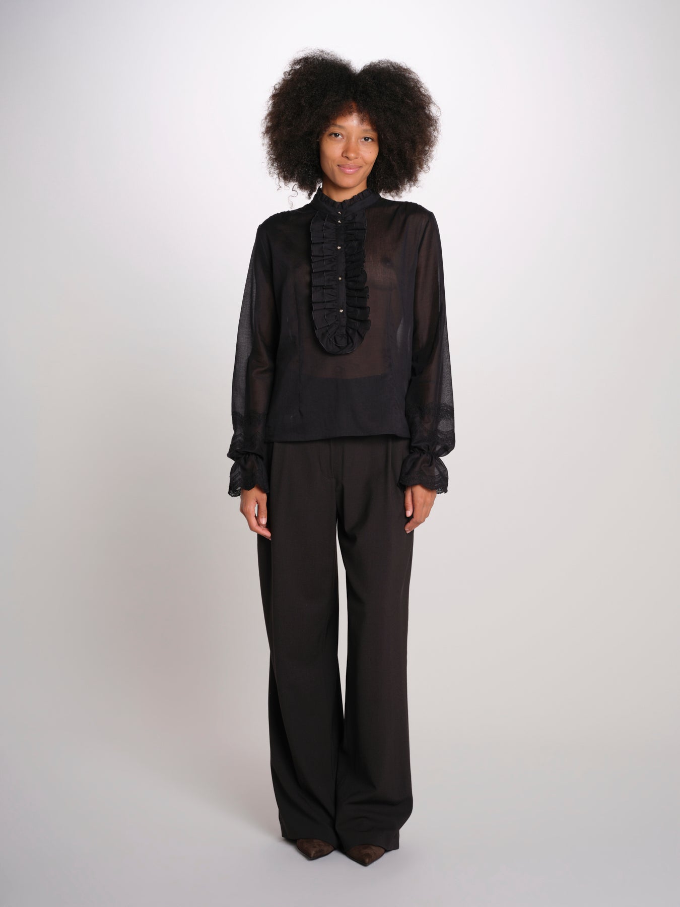 kbl0148 Blusa m/l con scollo v profondo KBL0148 TE0279 kristina ti 