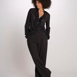 kbl0148 Blusa m/l con scollo v profondo KBL0148 TE0279 kristina ti 
