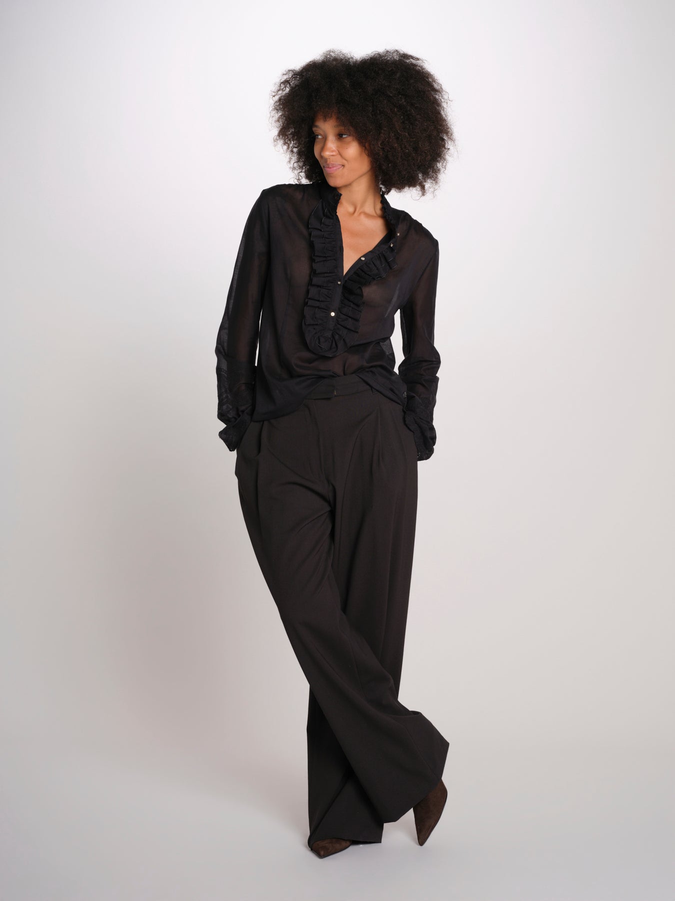 kbl0148 Blusa m/l con scollo v profondo KBL0148 TE0279 kristina ti 