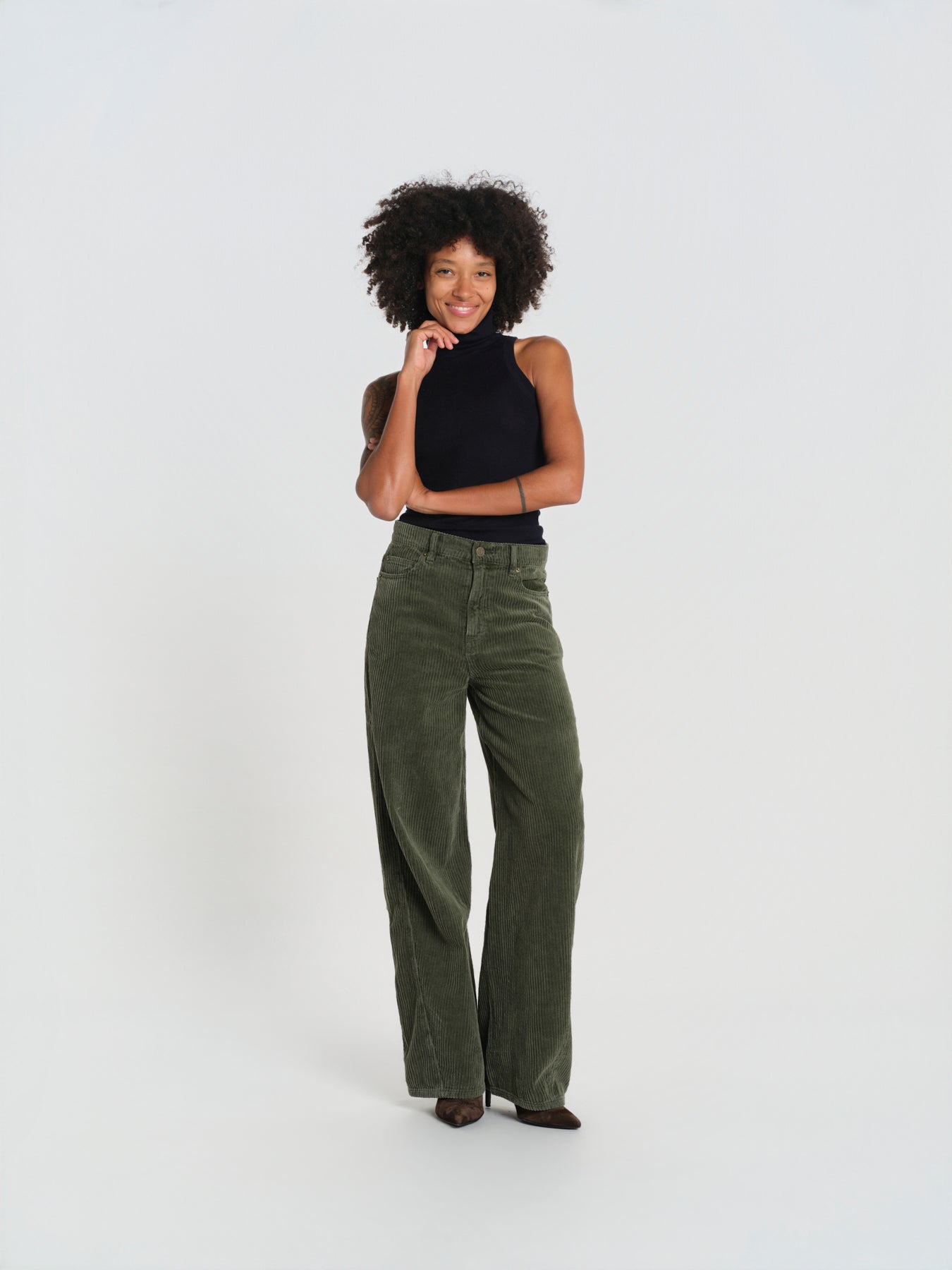 ORSON pantalone velluto rocciatore PO1709 ARMY SAGE lab dip 