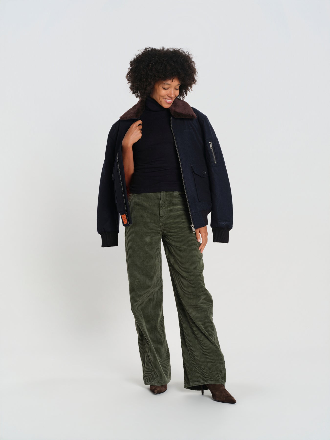 ORSON pantalone velluto rocciatore PO1709 ARMY SAGE lab dip 