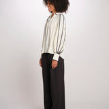 BEA camicia con profili 12248884 VANILLA malina 