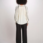BEA camicia con profili 12248884 VANILLA malina 