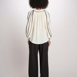 BEA camicia con profili 12248884 VANILLA malina 