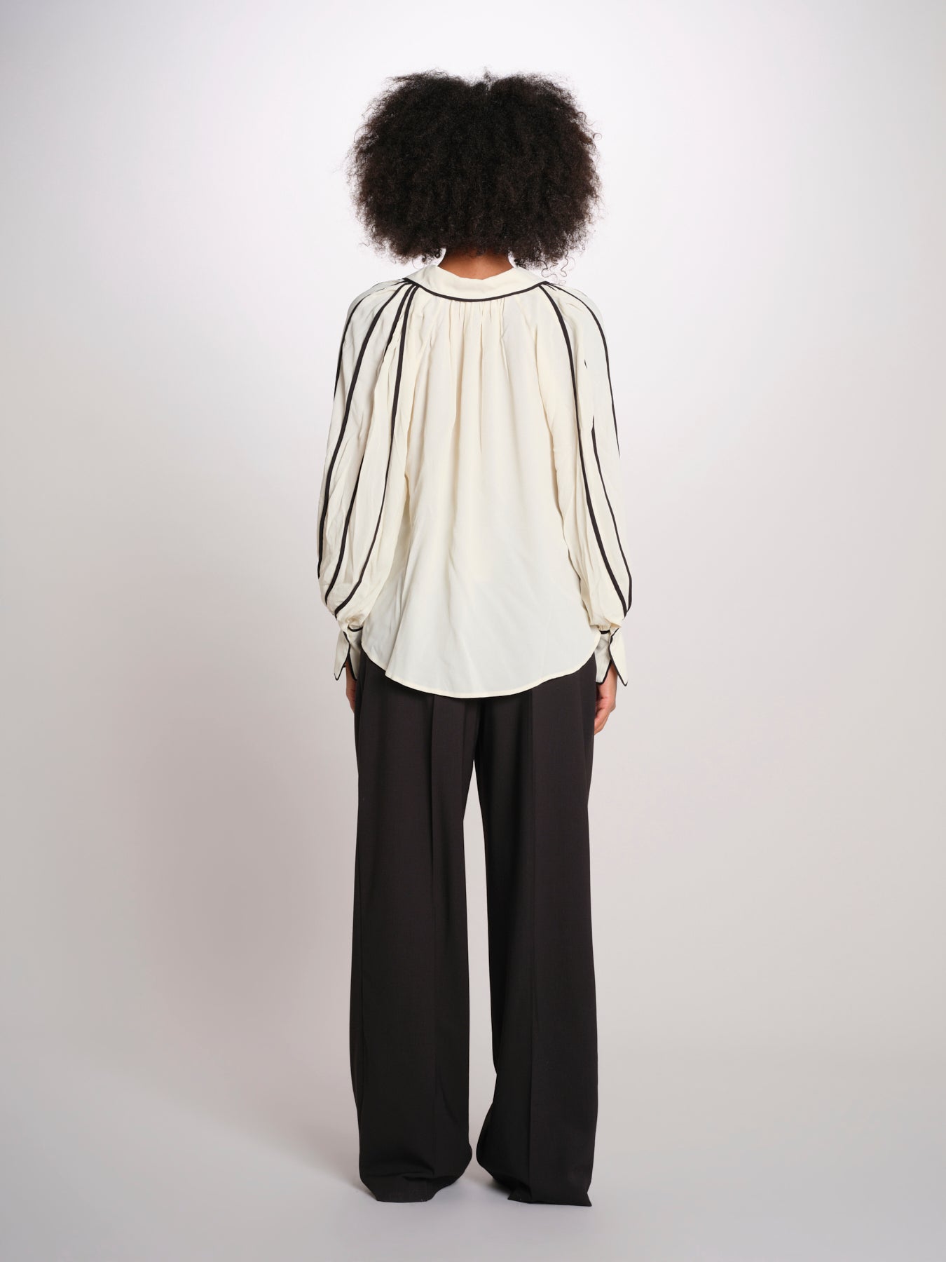 BEA camicia con profili 12248884 VANILLA malina 