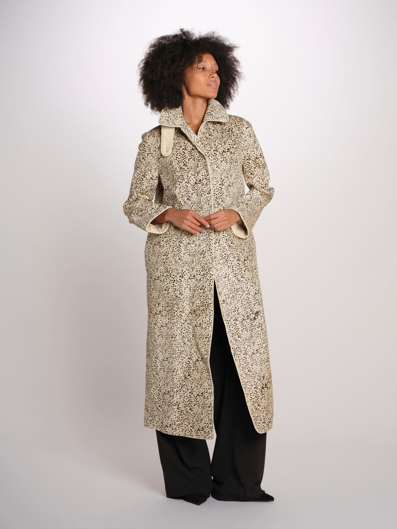 PHOEBE cappotto cavallino stampato 12249085 SHADED DOT malina 
