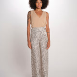 IZABELLE pantalone stampato 12249257 SHADED DOT malina 