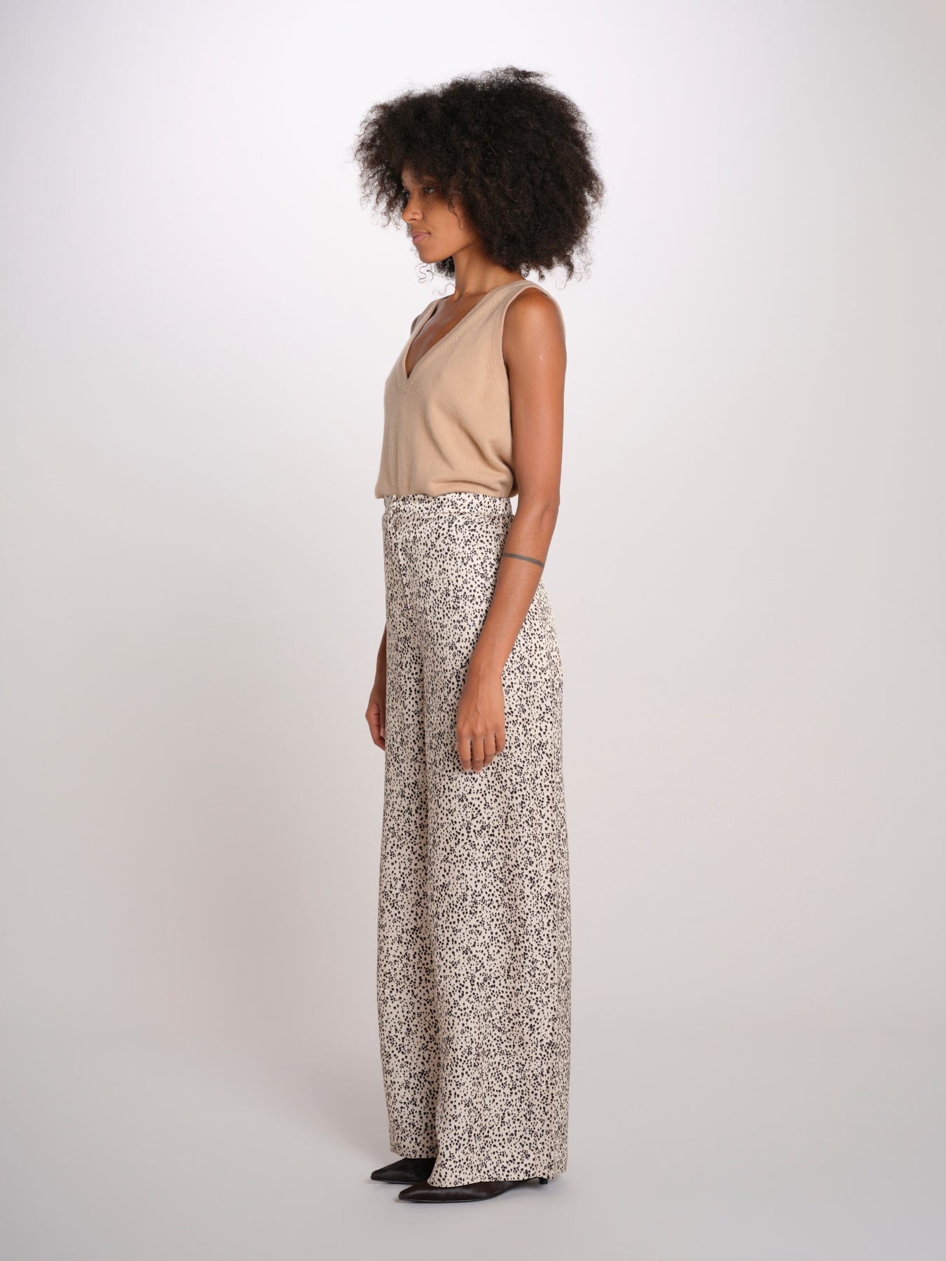 IZABELLE pantalone stampato 12249257 SHADED DOT malina 