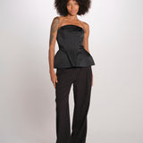 BELLINA top bustier 12249432 BLACK malina 