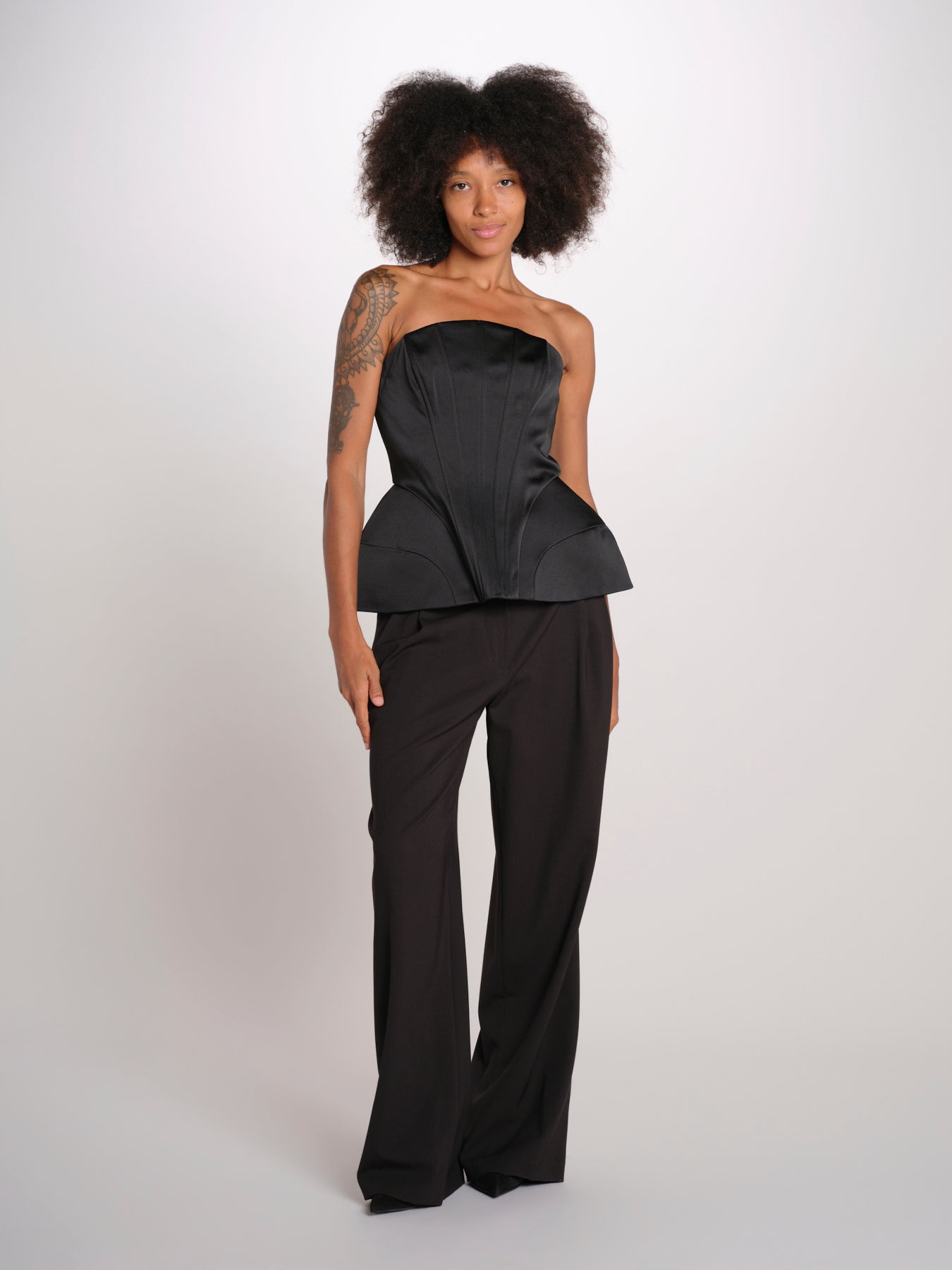 BELLINA top bustier 12249432 BLACK malina 
