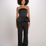 BELLINA top bustier 12249432 BLACK malina 