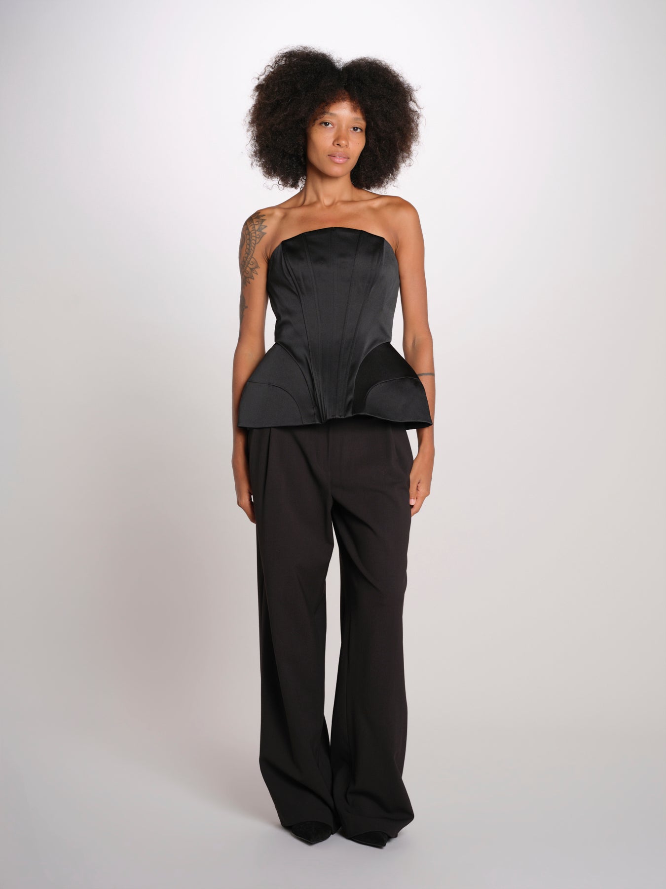 BELLINA top bustier 12249432 BLACK malina 
