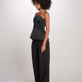 BELLINA top bustier 12249432 BLACK malina 