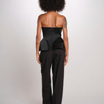 BELLINA top bustier 12249432 BLACK malina 