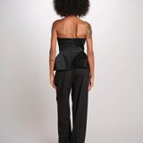 BELLINA top bustier 12249432 BLACK malina 