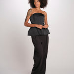 BELLINA top bustier 12249432 BLACK malina 