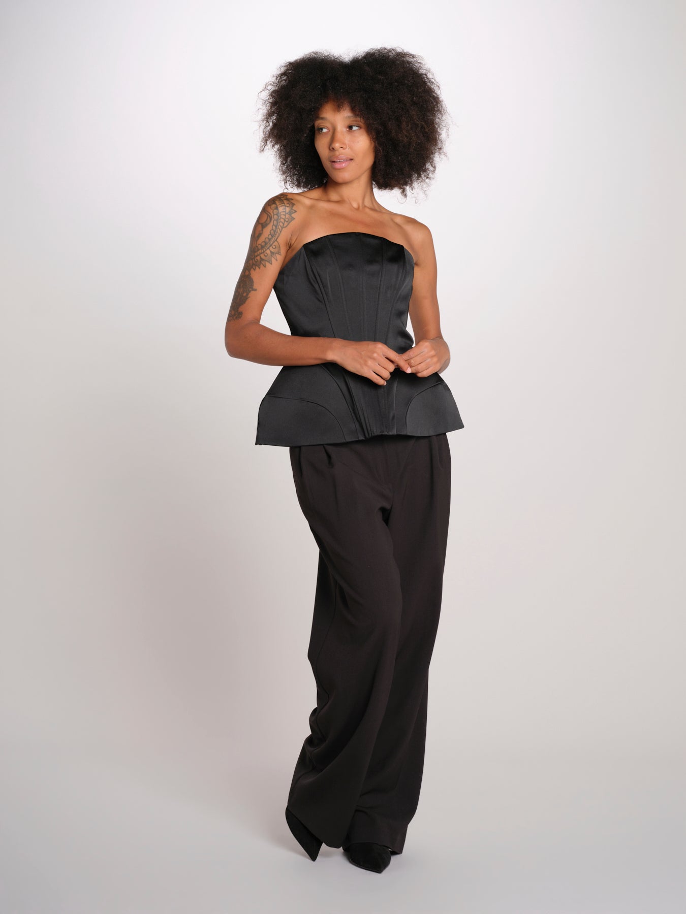BELLINA top bustier 12249432 BLACK malina 