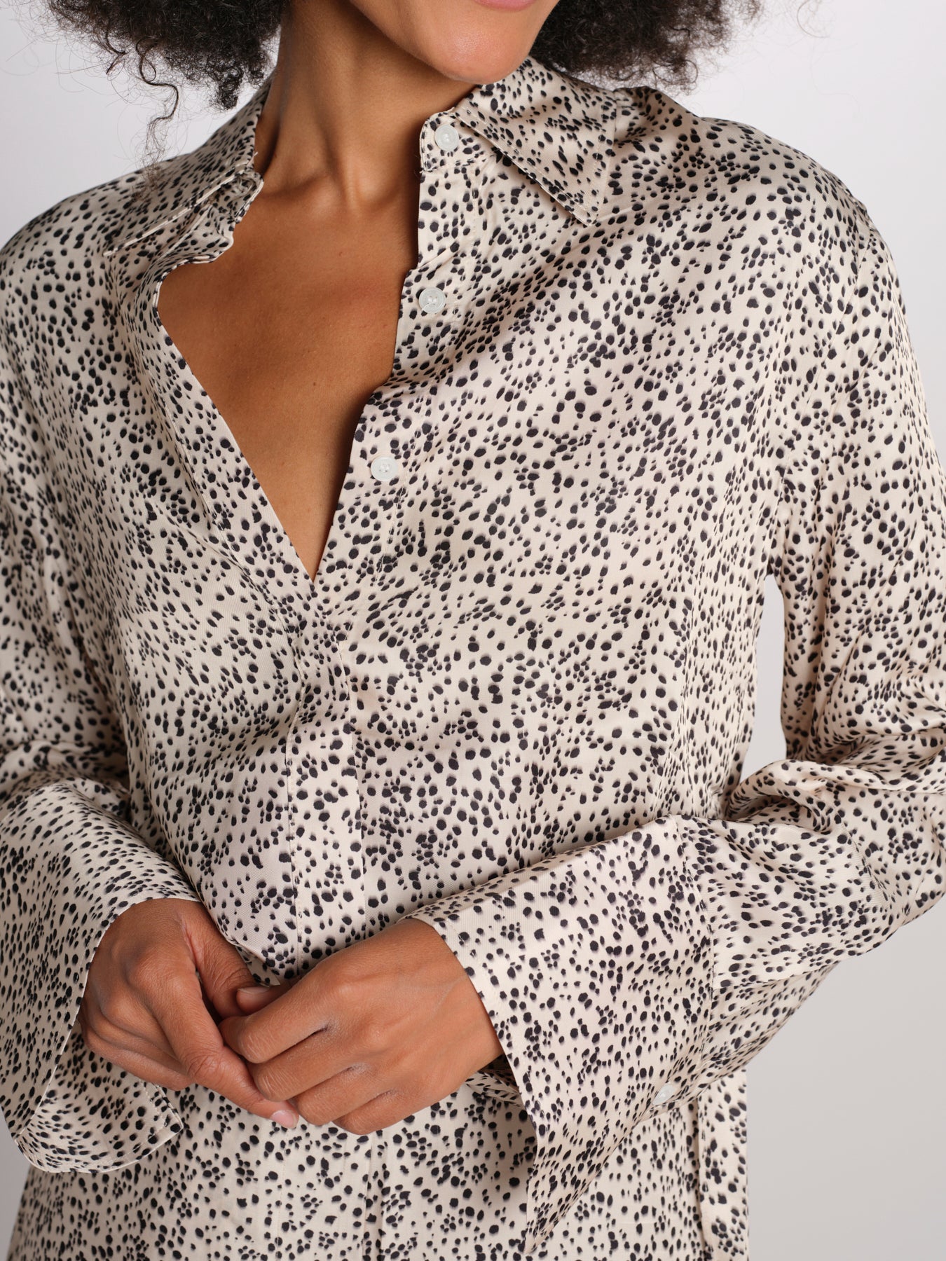 EMALINE camicia stampata 12249475 SHADED DOT malina 