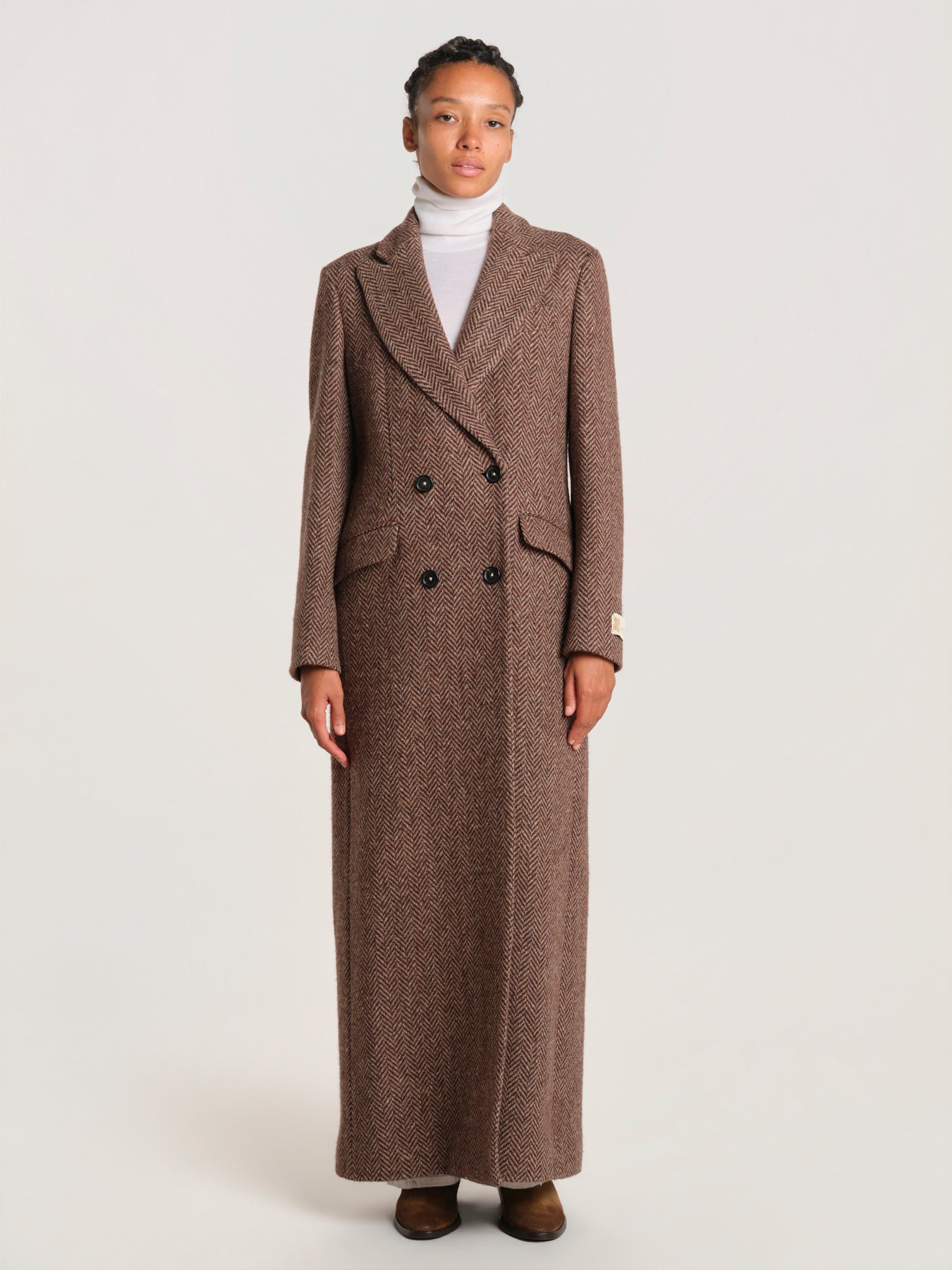 BRISTOL cappotto lungo spinato 30D0BRISTT1151 F736 massimo alba 
