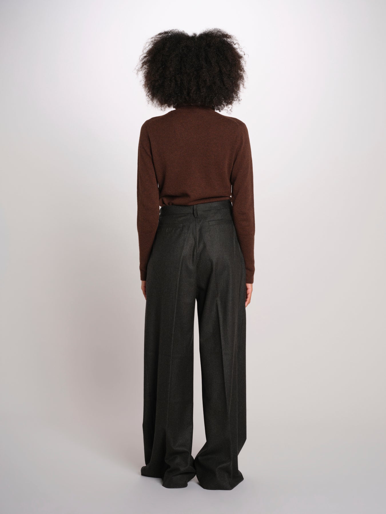 KARLY pantalone flanella con pinces 30D0KARLYT3269 M623 massimo alba 
