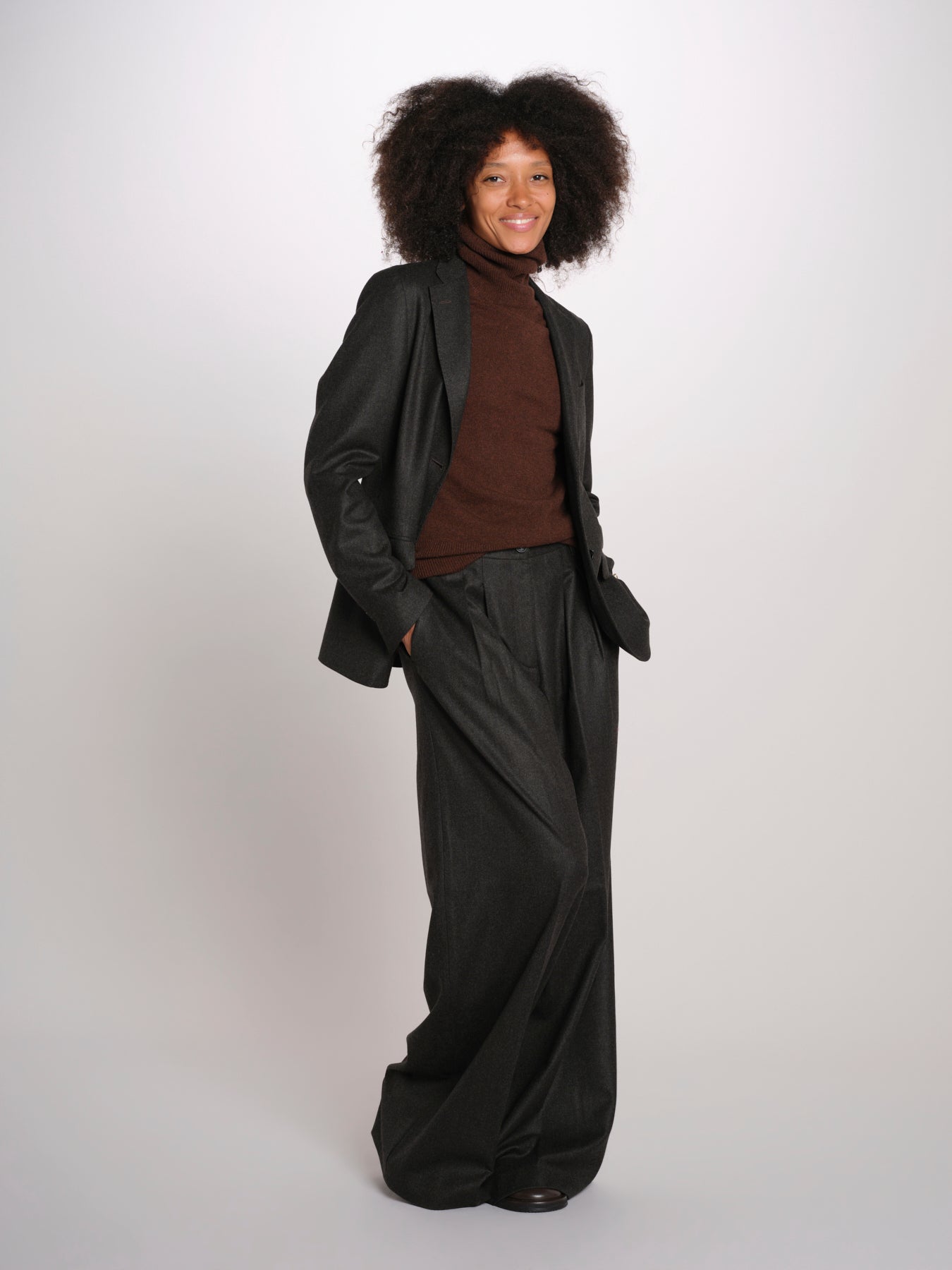 KARLY pantalone flanella con pinces 30D0KARLYT3269 M623 massimo alba 