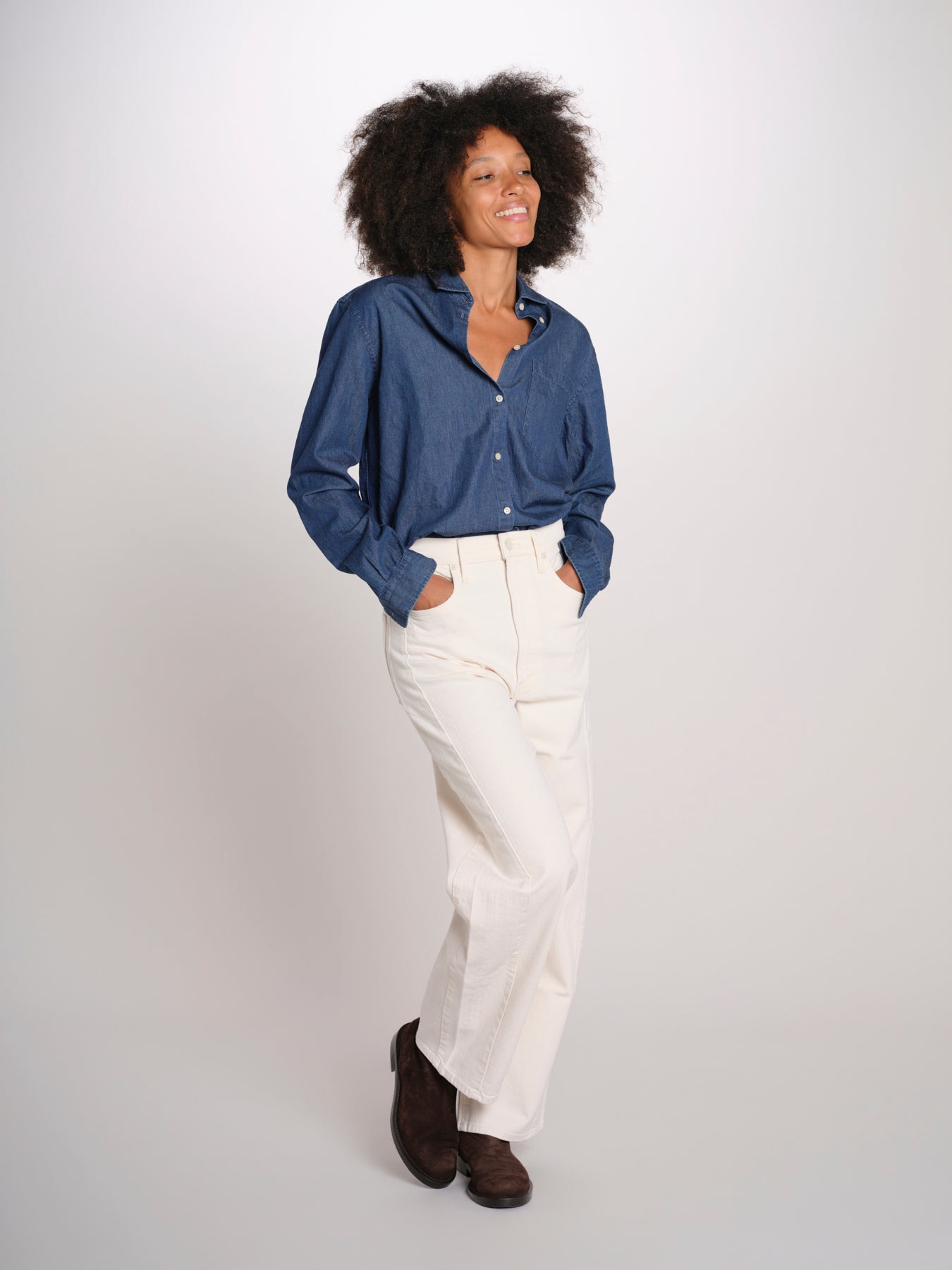 UMA camicia uomo denim 30D0UMAT4718 U501 massimo alba 
