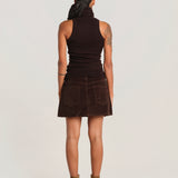 MIETTA minigonna MIETTA SKIRT BROWN milaura 
