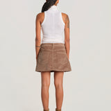 MIETTA minigonna MIETTA SKIRT TAUPE milaura 