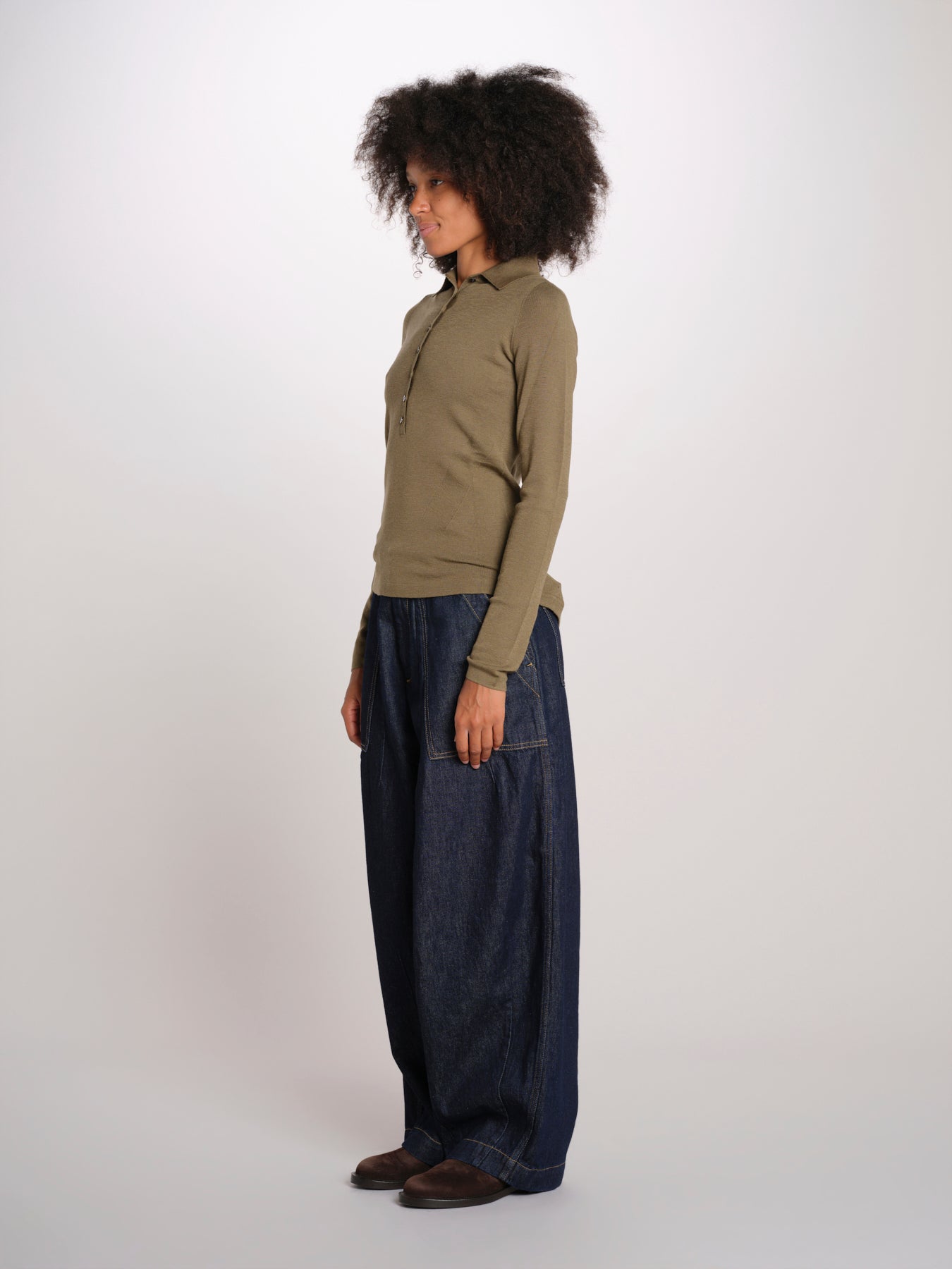 polo con bottoncini punto milano MILA LAU50 E22238 milaura 