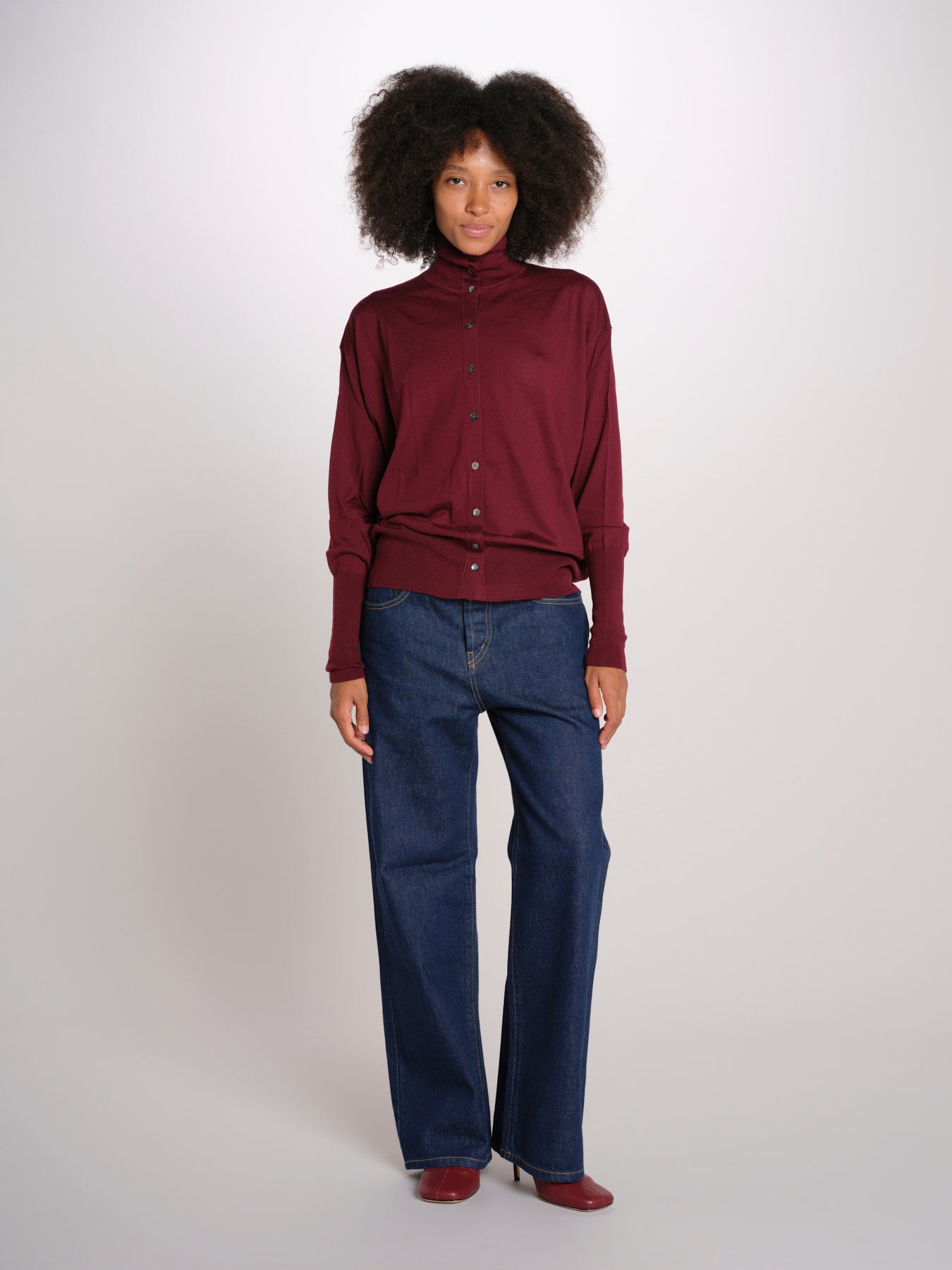 Camicia over collo alto rasato MIL LAU20BIS E14015 milaura 