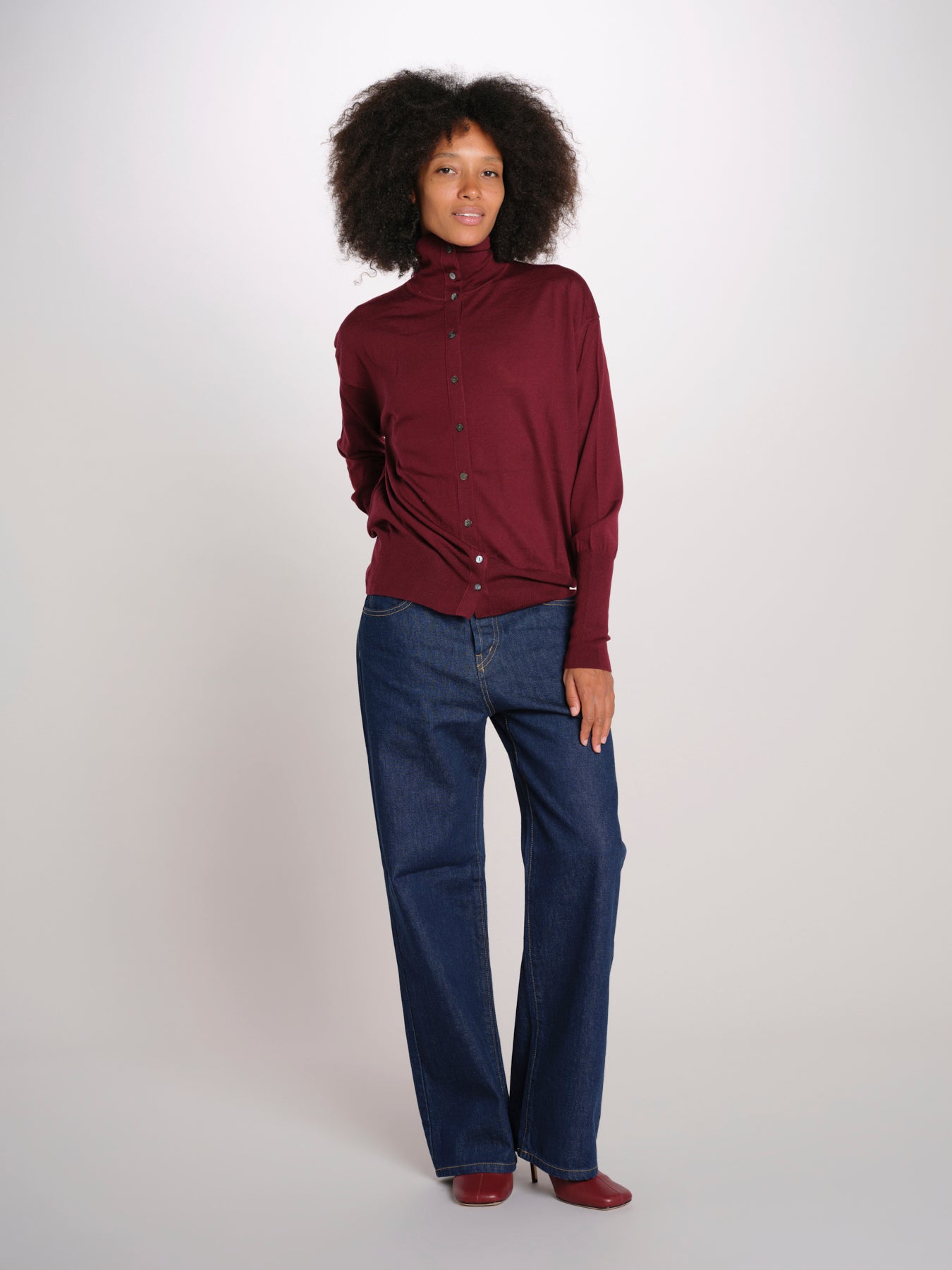 Camicia over collo alto rasato MIL LAU20BIS E14015 milaura 