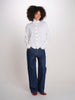 Camicia over collo alto rasato