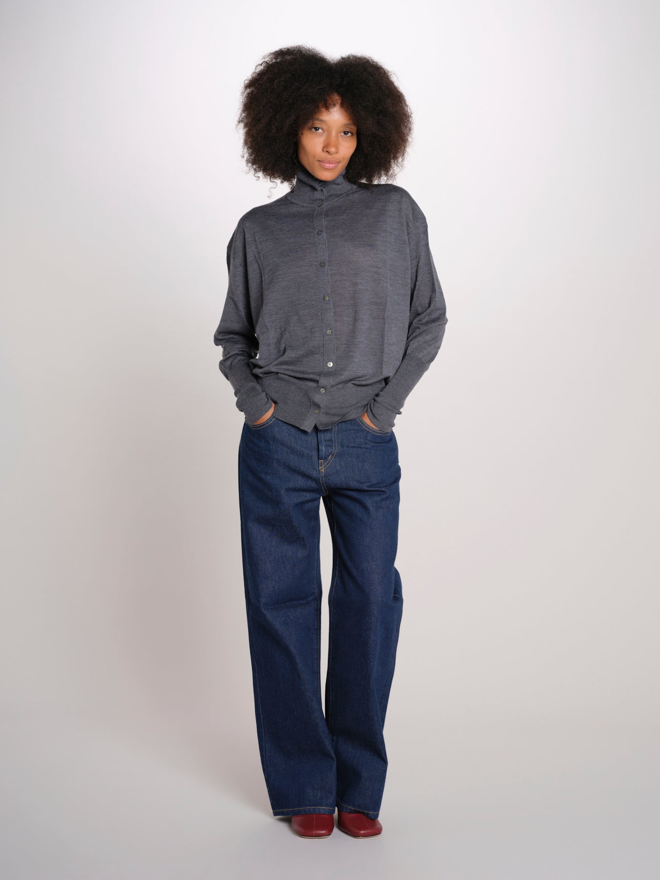 Camicia over collo alto rasato MIL LAU20BIS E14038 milaura 