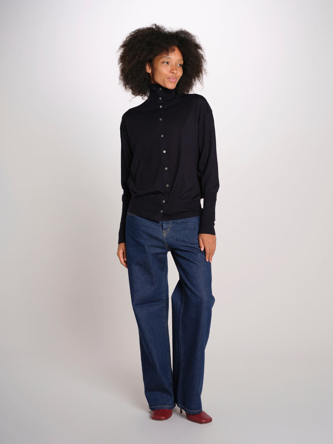Camicia over collo alto rasato MIL LAU20BIS E21213 milaura 