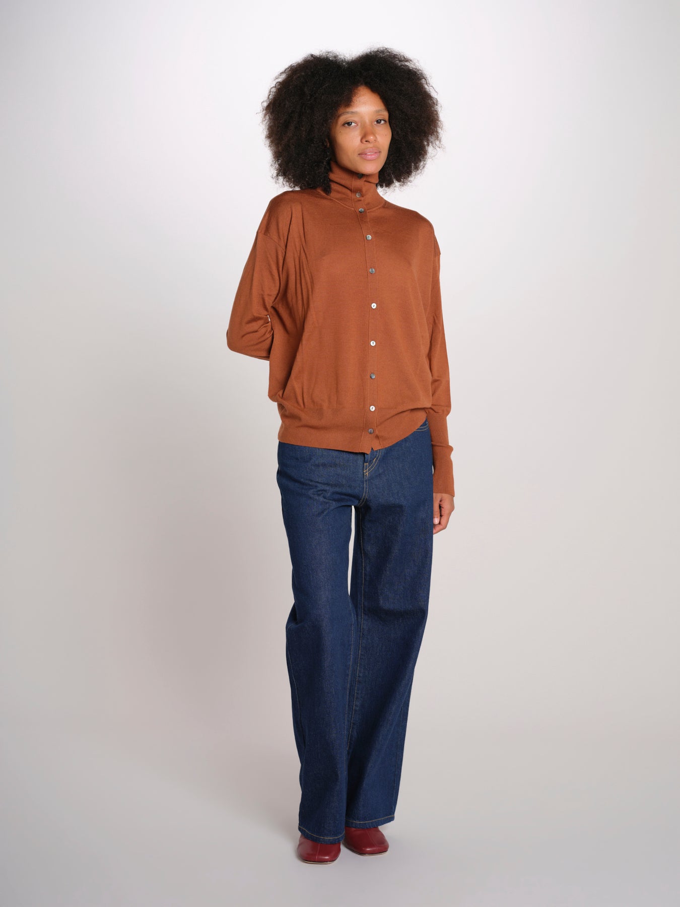 Camicia over collo alto rasato MIL LAU20BIS E21232 milaura 