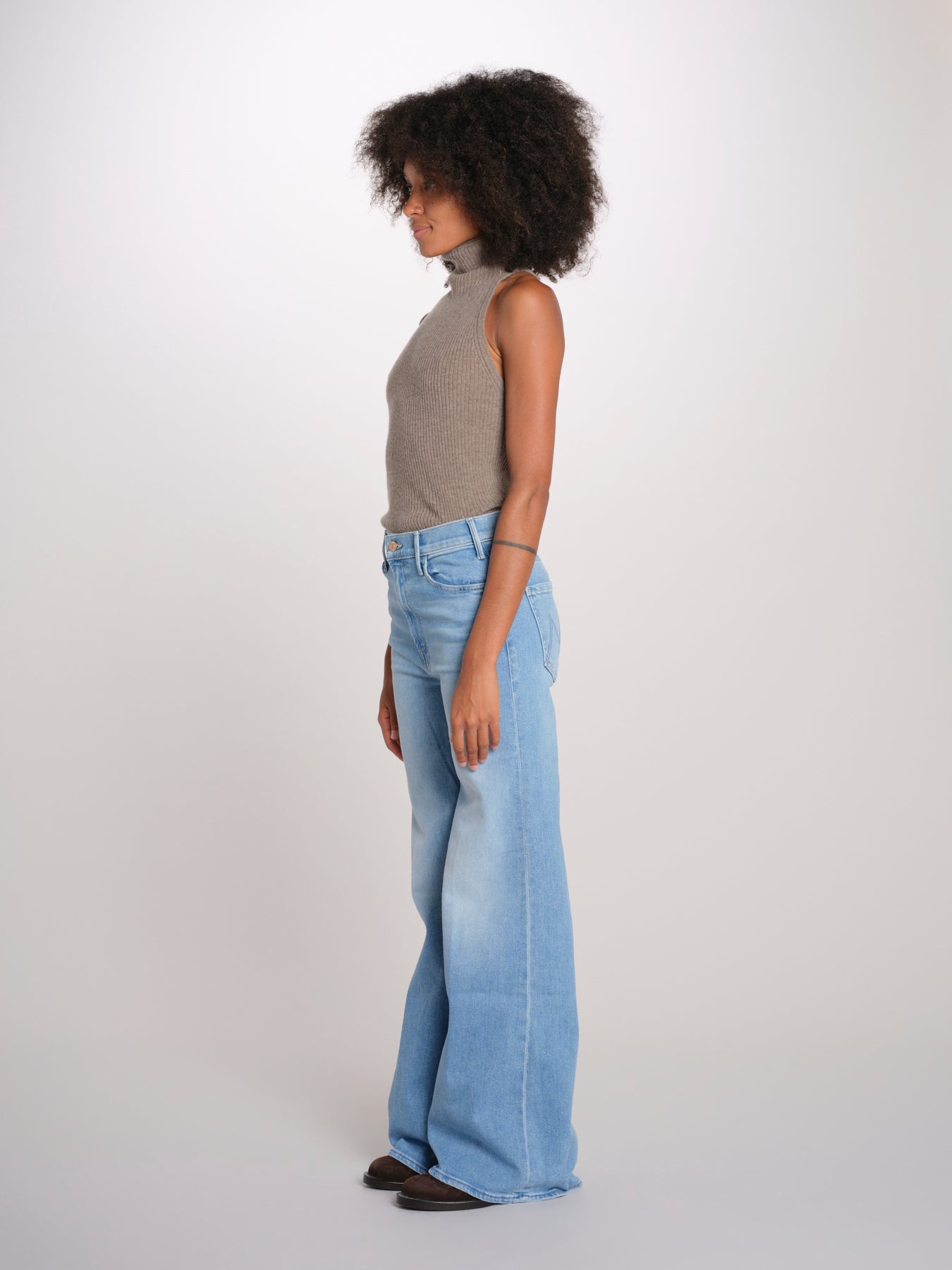 THE HUSTLER ROLLER denim palazzo 10507-1351 ROO mother 