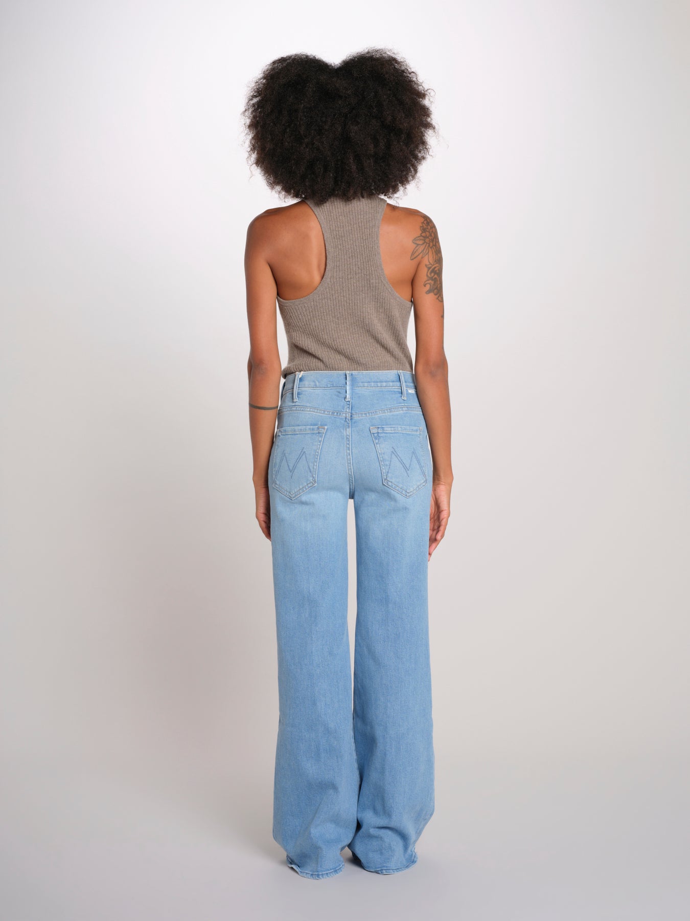 THE HUSTLER ROLLER denim palazzo 10507-1351 ROO mother 