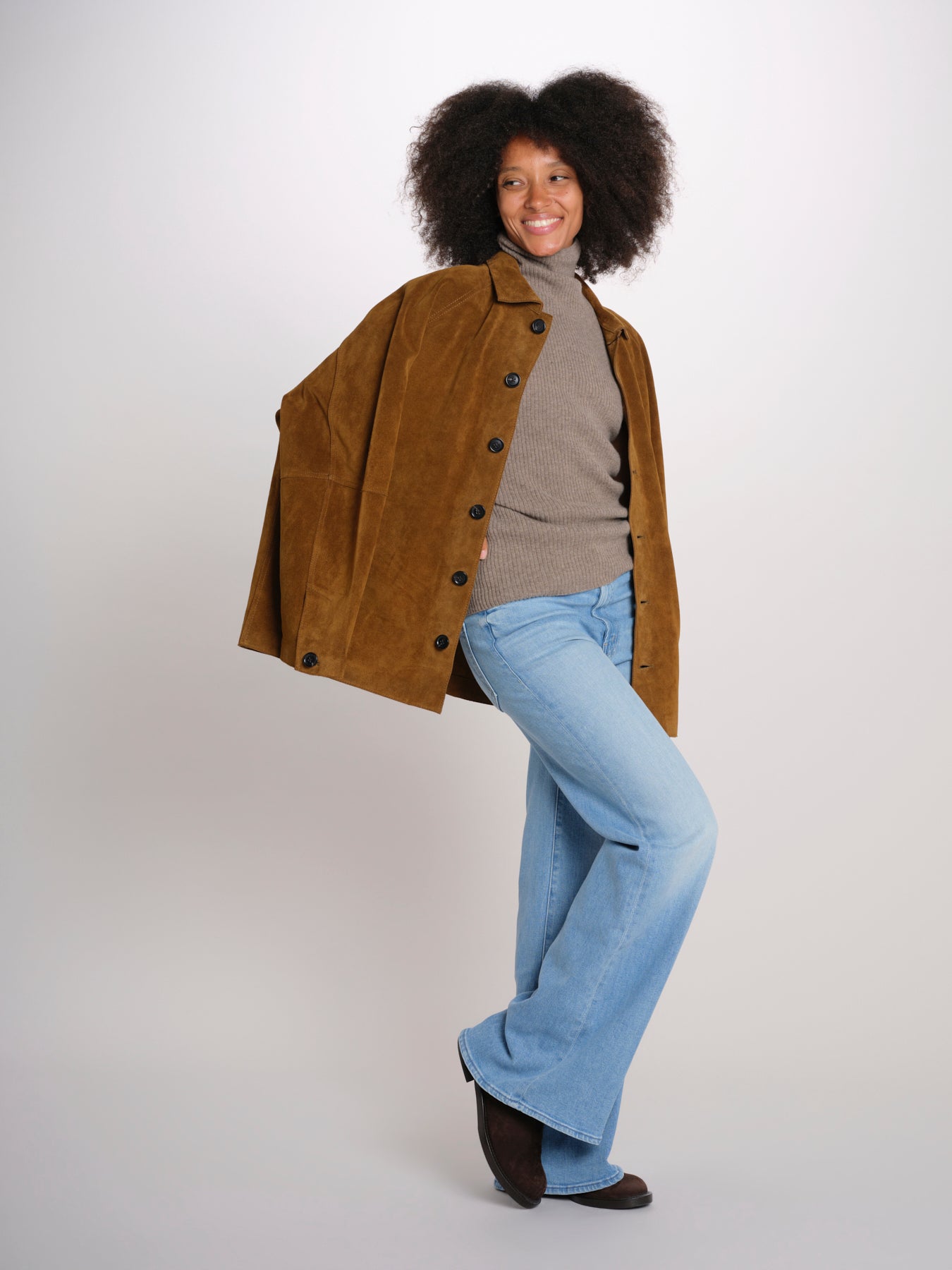 THE HUSTLER ROLLER denim palazzo 10507-1351 ROO mother 