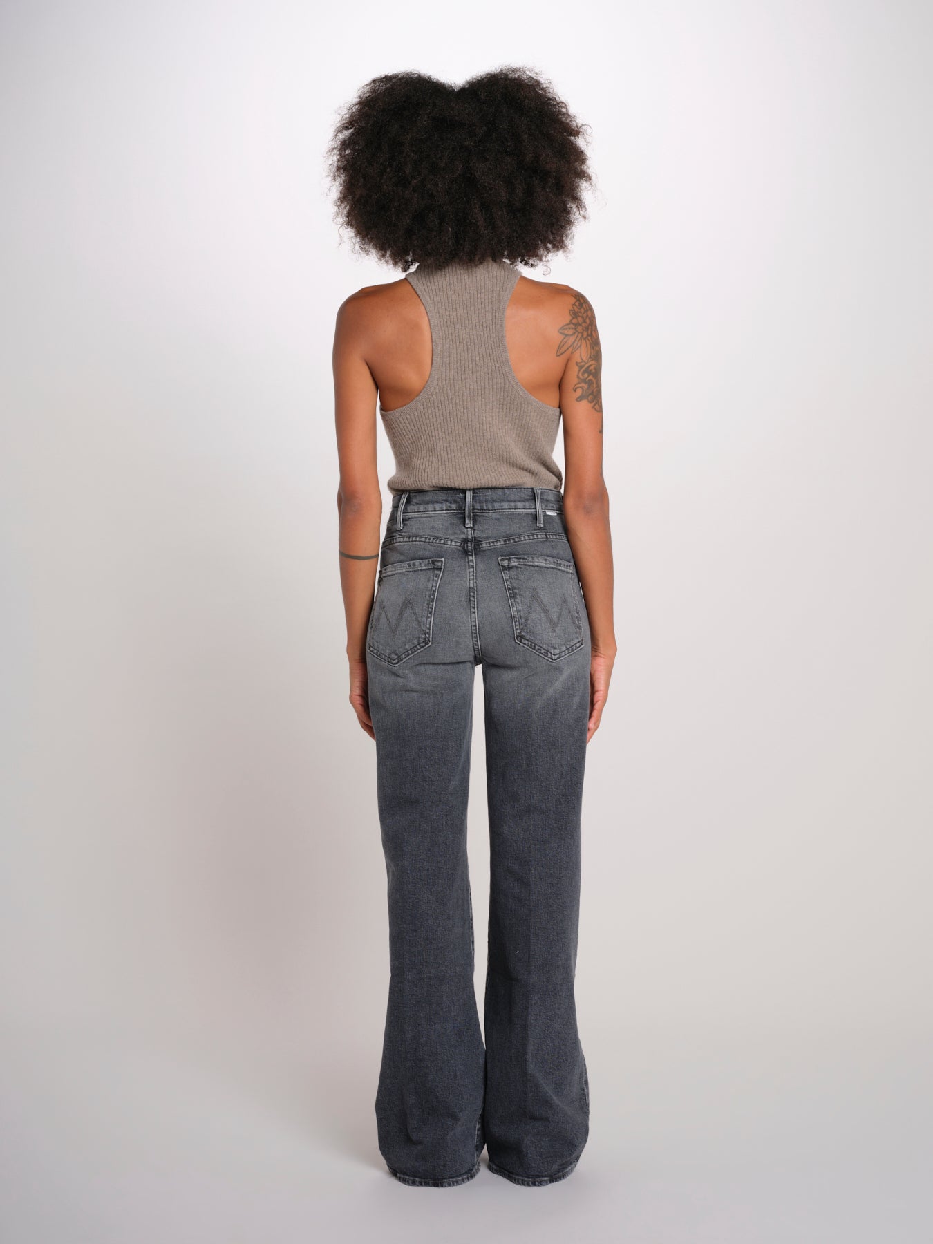 THE HUSTLER ROLLER denim palazzo 10507-515 OTA mother 