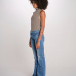 THE JINX denim vita bassa dritti 11405-1409 HRL mother 