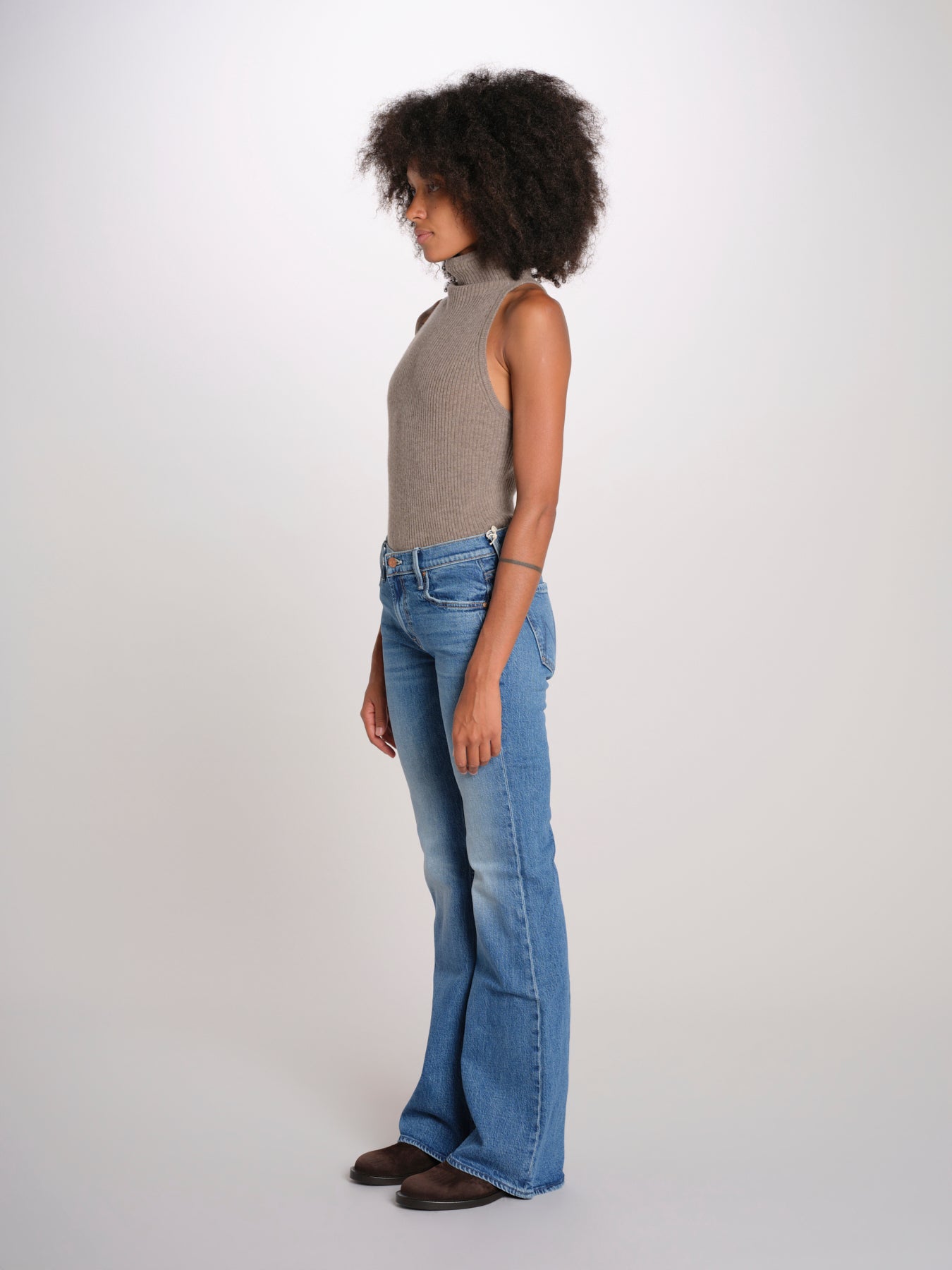 THE JINX denim vita bassa dritti 11405-1409 HRL mother 