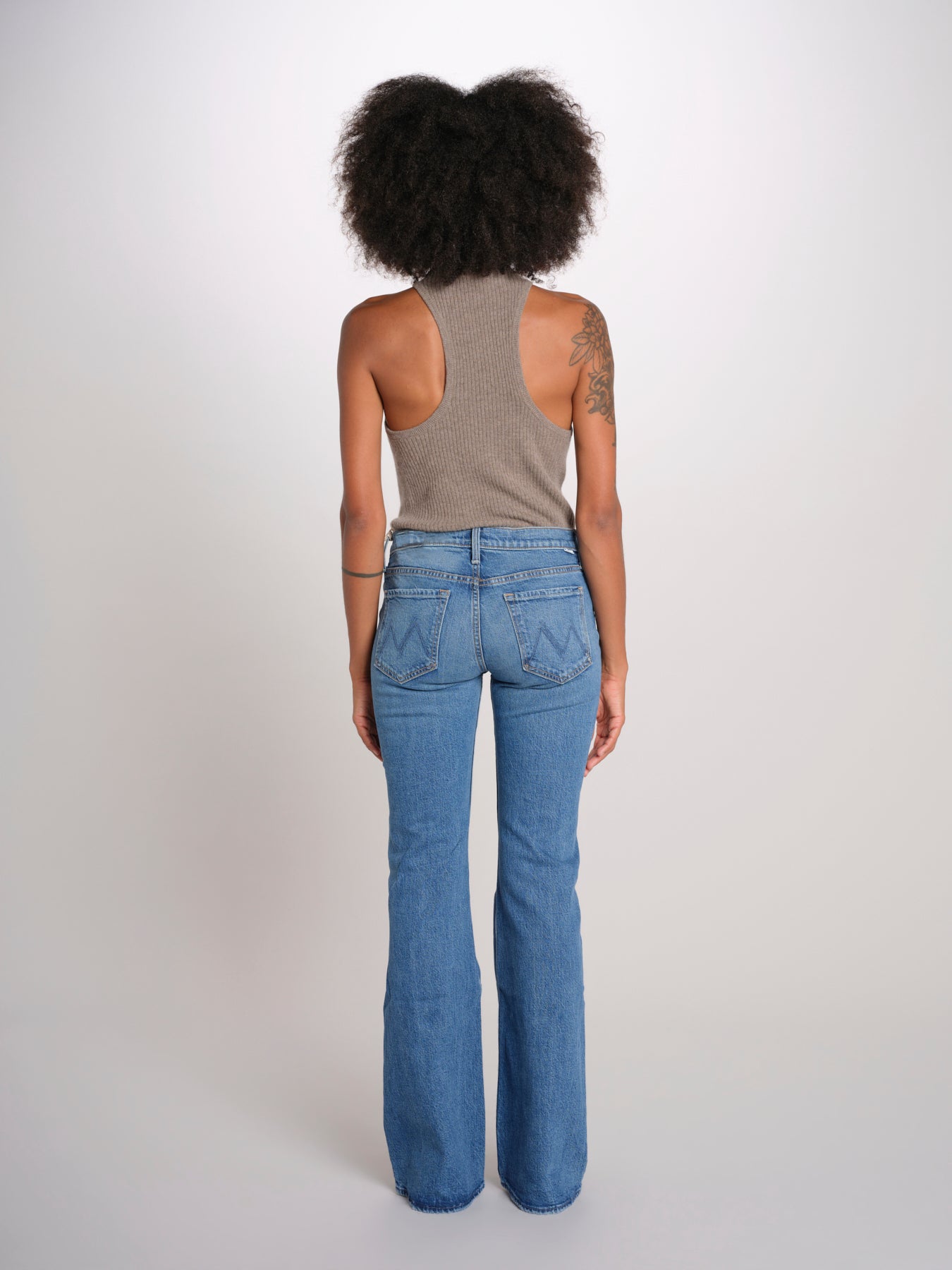 THE JINX denim vita bassa dritti 11405-1409 HRL mother 