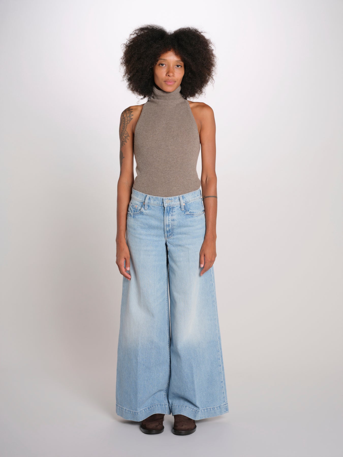 THE HEADLINER denim palazzo 12328-1085 HDR mother 